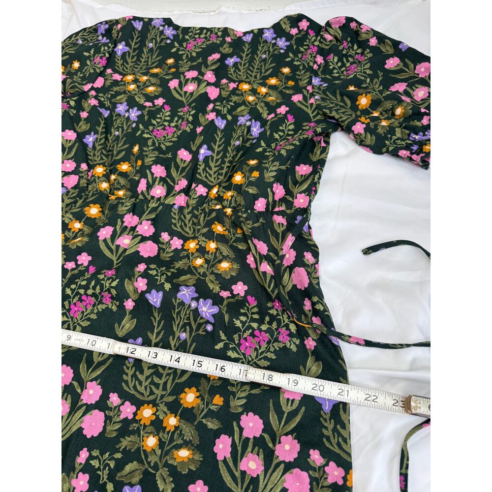 Princess Highway x ModCloth Wildflower Linen Blend Midi Dress NWOT US 12 Large - Picture 10 of 12